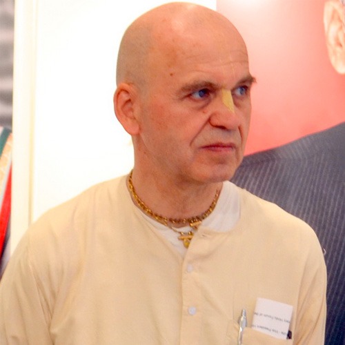 Hrdaya Caitanya Dasa in deep contemplation